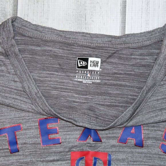 New Era Texas Rangers Long Sleeve Shirt Crewneck Sweatshirt Large - Picture 3 of 6